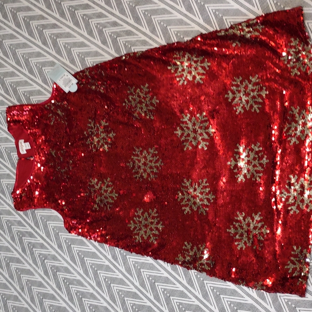 Cat & Jack Sequin Snowflake Dress